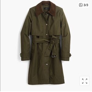 Jcrew cotton field jacket deep moss color